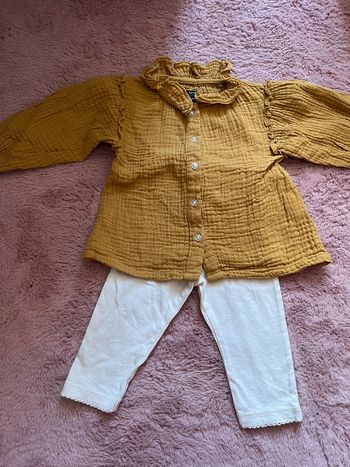 Lot chemise gaz de coton et legging