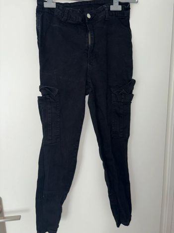 Pantalon Cargo Noir Shein Curve - Taille 0XL (46/48)