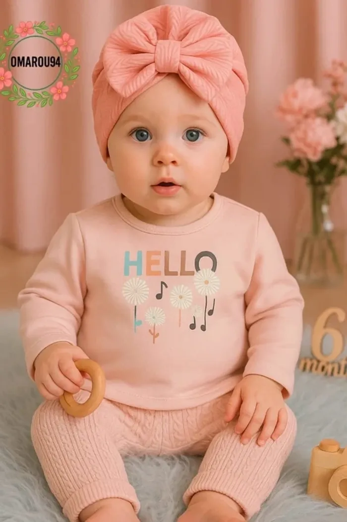 Ensemble 3 pièces obaïbi/Gémo fille 6 mois 🎀