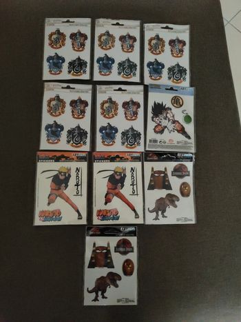 Lot 10 sachets de stickers