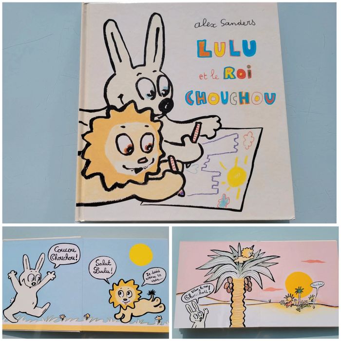 🐇 Lulu et le Roi Chouchou 🦁 couverture rigide, intérieur tout carton