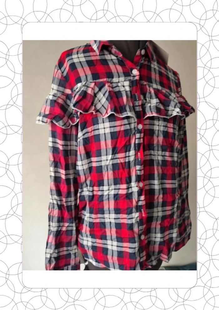 Chemise a carreaux manche longue