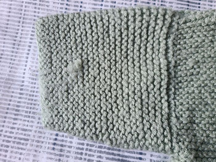 Gilet manteau bébé en maille laine fait main 3-6 mois - photo numéro 5