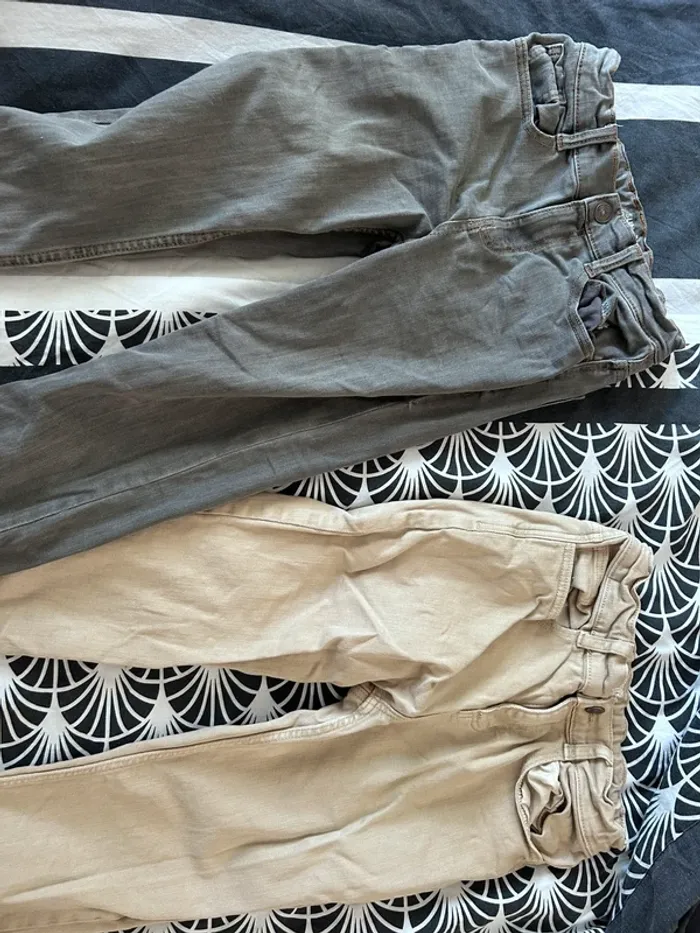 Lot 4 pantalons 10 ans kiabi garçon - photo numéro 2