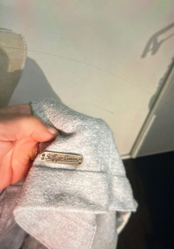 Robe pull grise rayé noir Hilfiger Denim TL - photo numéro 4