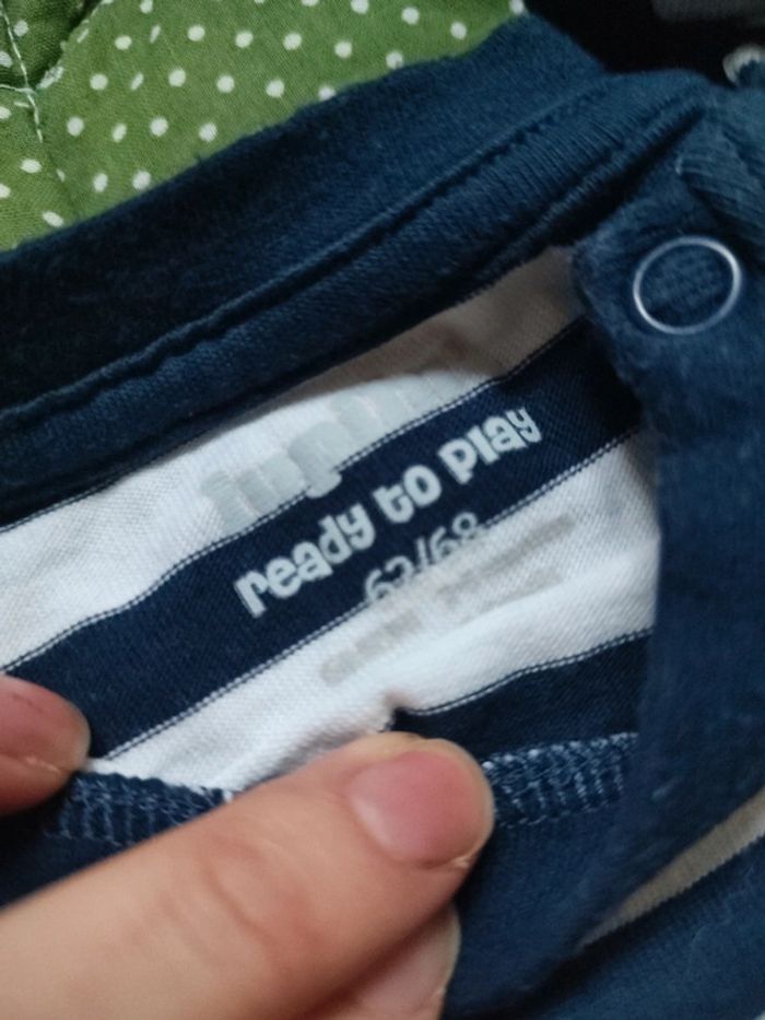 2 tee-shirt 6 mois manches longues - photo numéro 2