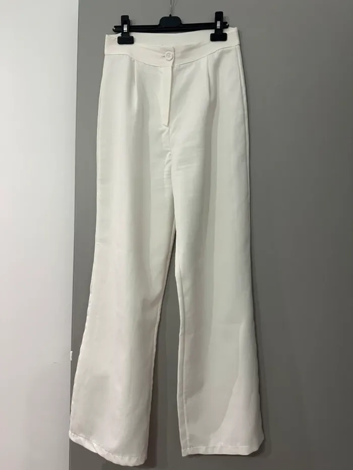 Pantalon blanc !!Transparent!! Shein taille M