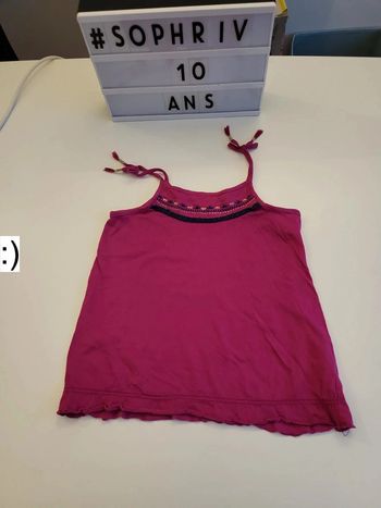 Débardeur rose 10 ans