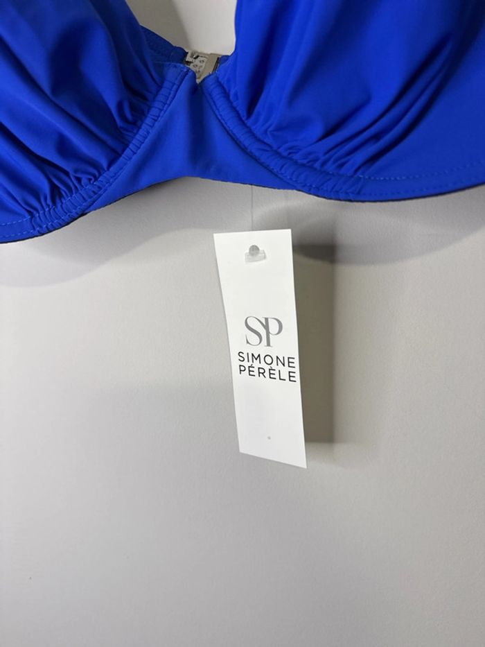 👙🌞Haut de maillot de bain femme - bleu roi- Simone Pérèle- 100Dneuf avec étiquette - photo numéro 5