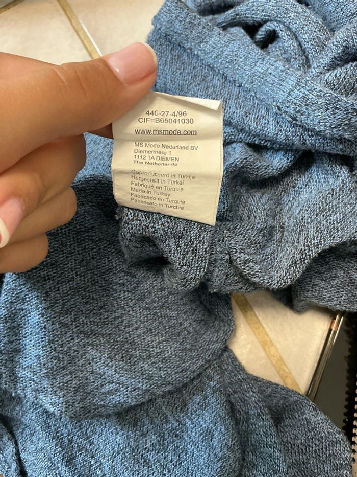 Cardigan bleu MS mode L - photo numéro 6