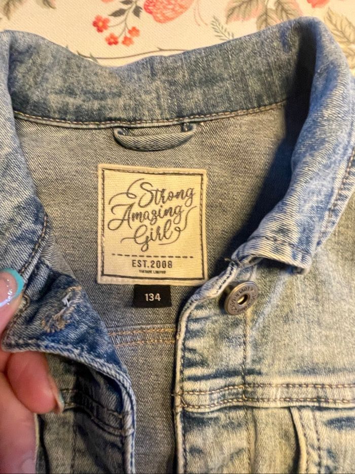 Veste en jean fille 8 ans - photo numéro 2