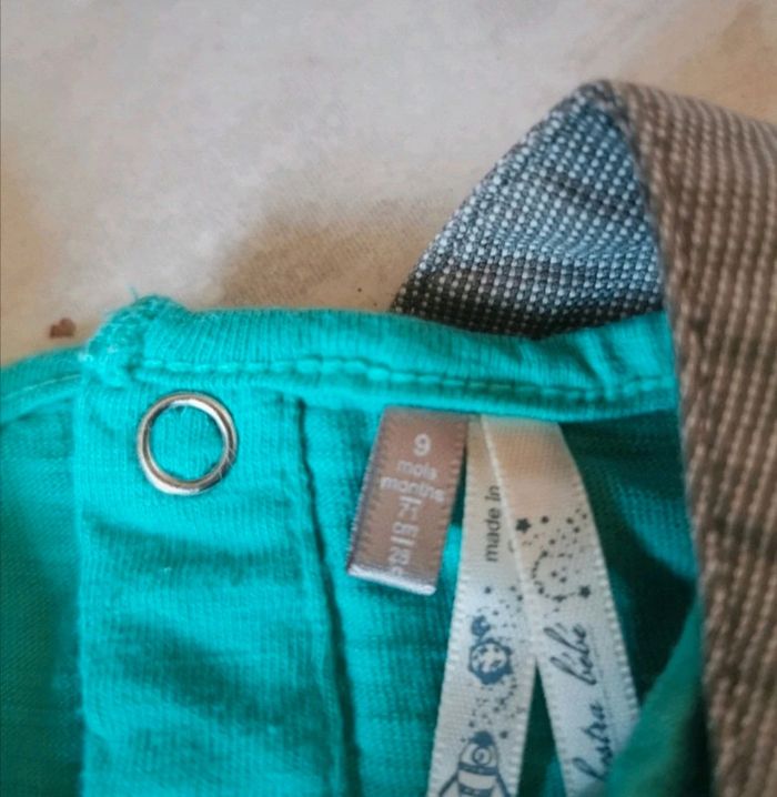 Ensemble salopette bébé garçon 9 mois - photo numéro 3