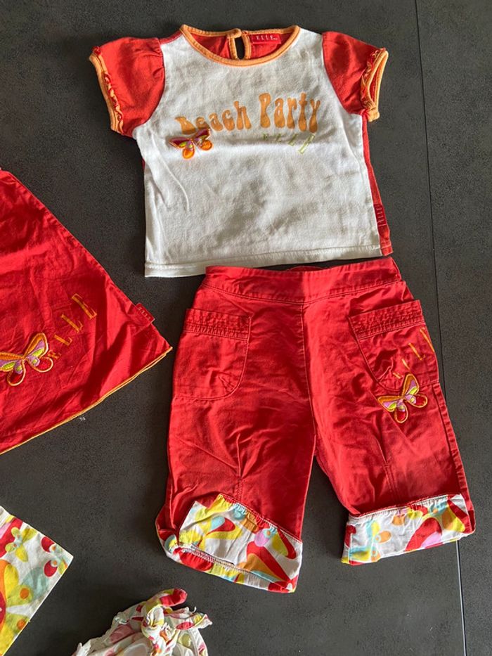 Lot de vêtements plage fille maillot de bain 6 mois ELLE - photo numéro 4