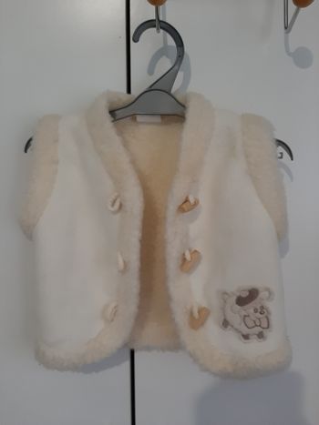 Veste polaire sans manches 12 mois