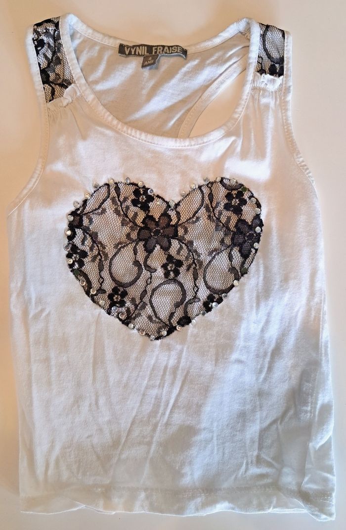 Lot de 4 t-shirts MC fille 4 ans TBE - photo numéro 4