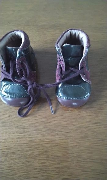 Chaussures à lacets, violet et gris, Gemo Baby, pointure 16