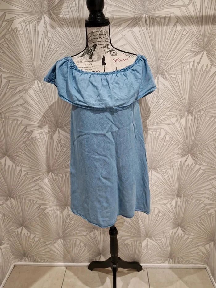 Jolie robe d'été effet jean taille 38