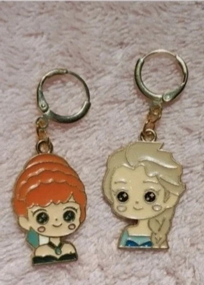Boucles d'oreilles Anna et Elsa - photo numéro 3