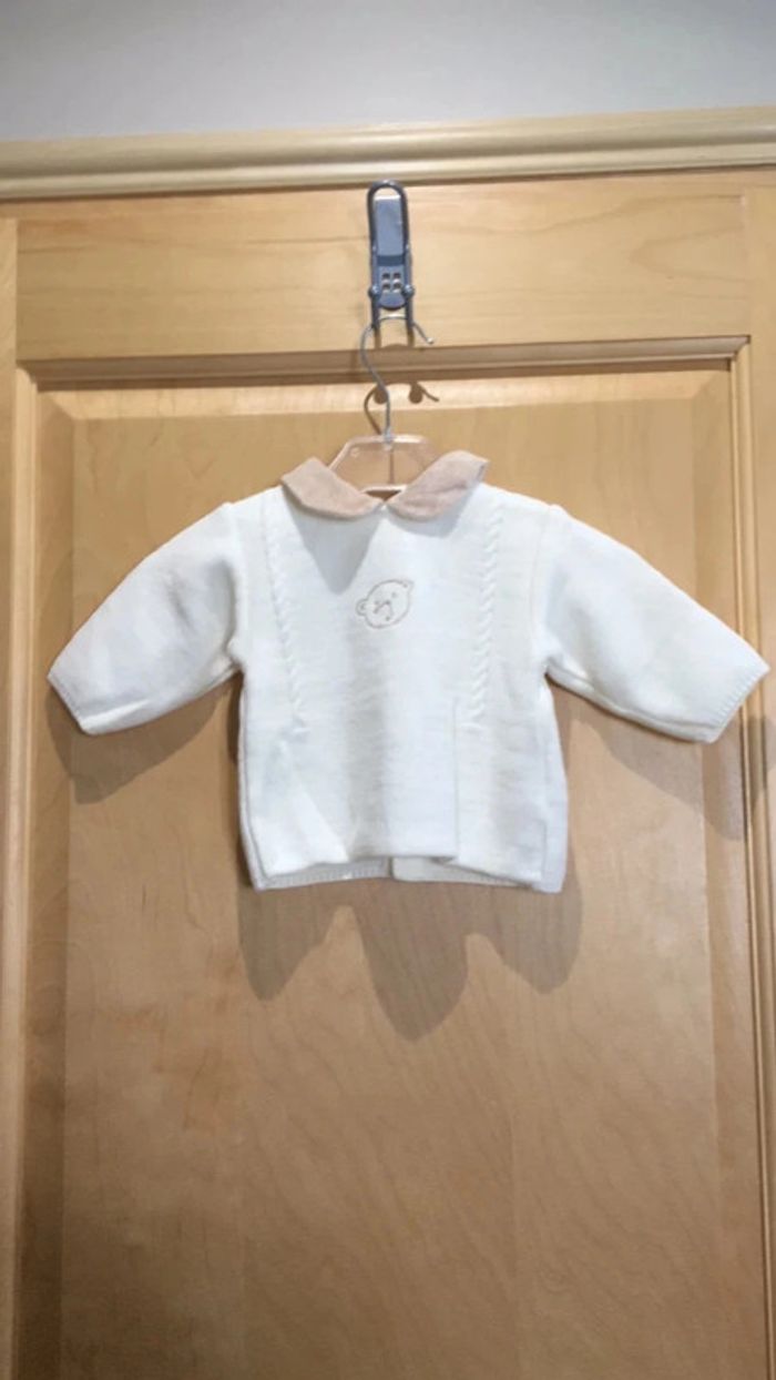 Veste garçon crème kiabi 3 mois