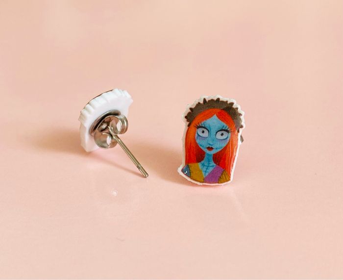 Boucles d’oreilles Fait Main Halloween Sally - photo numéro 2