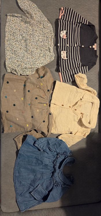 Lot de 1 gilet et 4 haut 