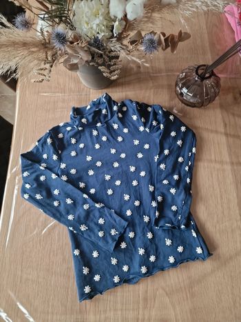 T shirt manches longues col roulé 8 ans
