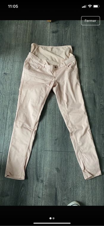 Pantalon slim de grossesse avec bandeau intégré Kiabi taille M
