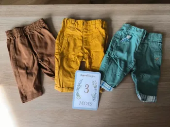 Lot pantalons 3 mois