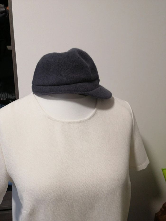 Casquette gavroche grise - photo numéro 3