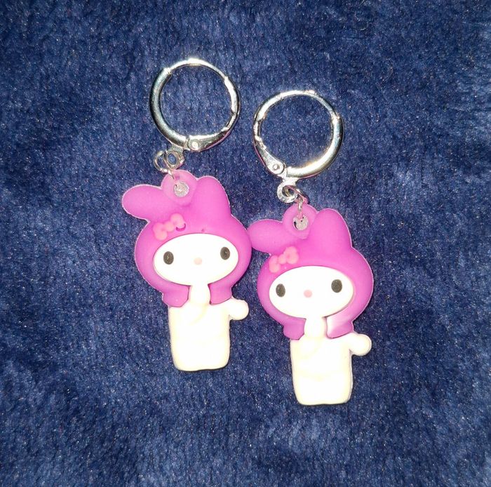 Boucles d'oreilles Kuromi - photo numéro 2