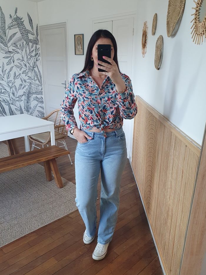 Chemise fleurie Lisbonne multicolore Taille M - photo numéro 3
