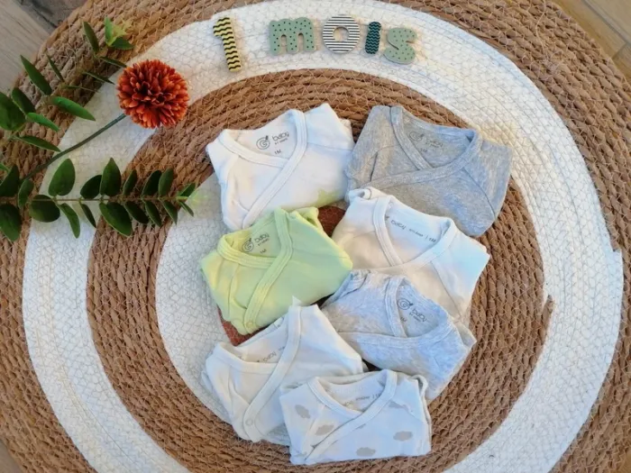 Lot de 7 bodys mixte manches longues - 1 mois - photo numéro 3