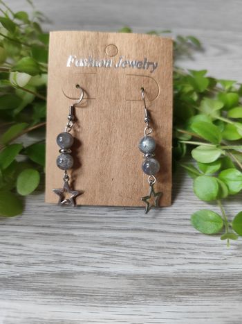 Boucles d'oreilles en pierre naturelle