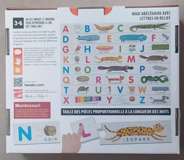 Alphabet Tactile Montessori - Jeu de société sous emballage - Prix Ferme - photo numéro 2