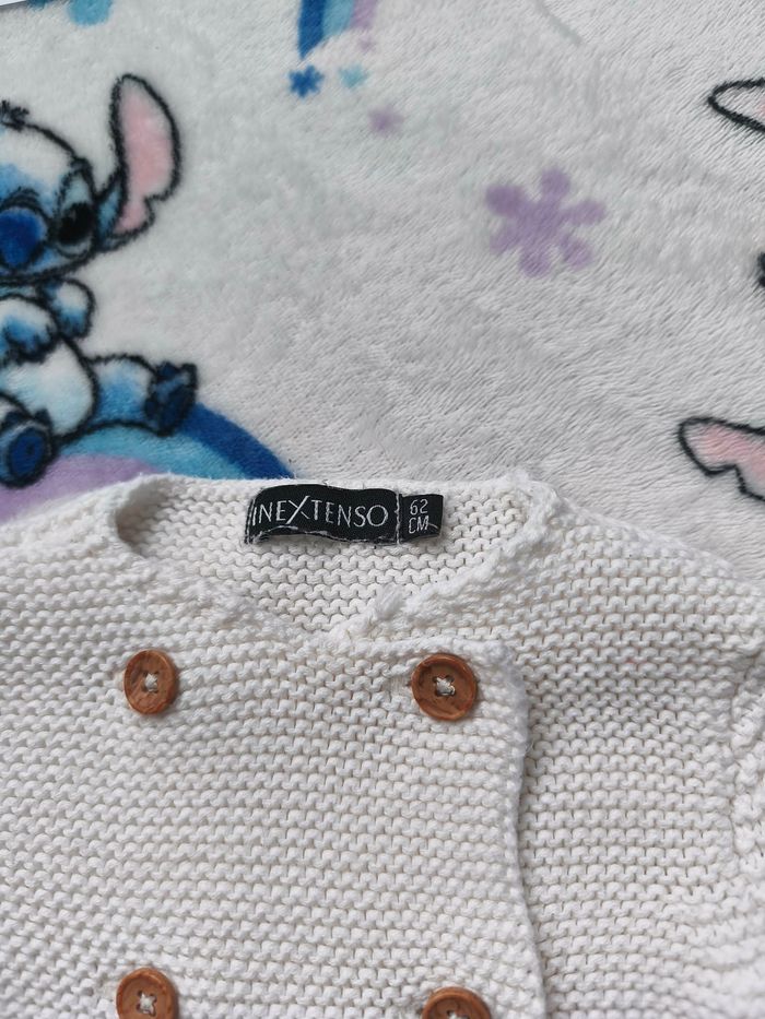 Gilet Mixte In extenso - 3 mois - crème - Etat: Excellent - photo numéro 3