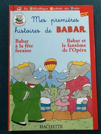 Livre vintage Mes premières histoires de Babar Hachette album bd Maman me lit