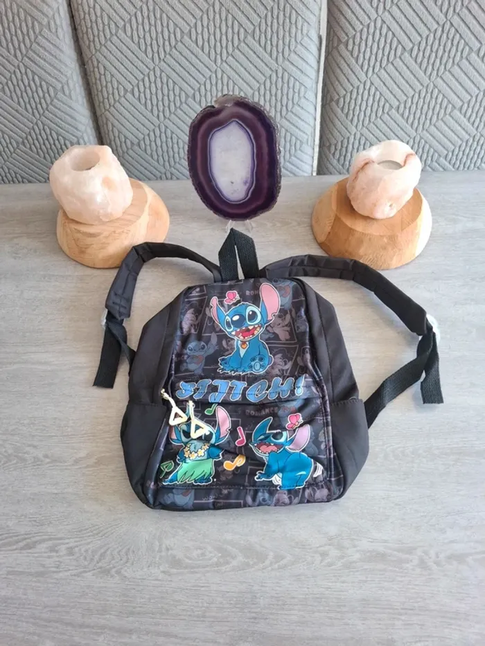 Sac à dos noir Stitch – Neuf sans étiquette – Idéal pour fans de Disney
