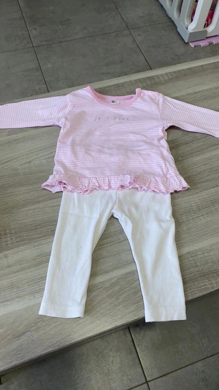 Ensemble blouse et legging 6 mois