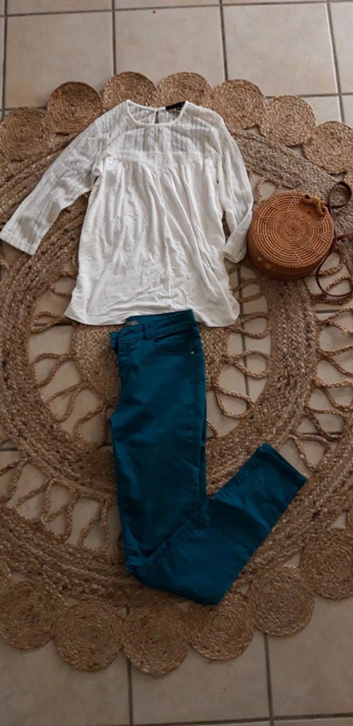 Blouse blanche Etam - photo numéro 2