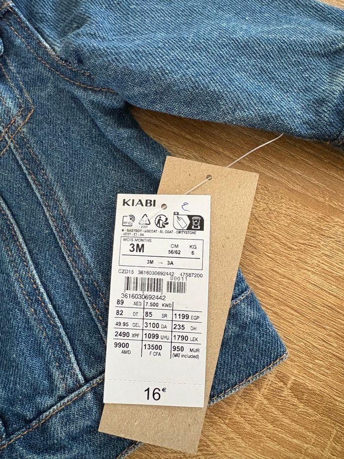Veste en jean bébé - photo numéro 3