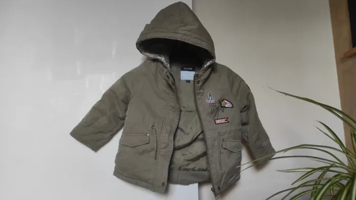 Manteau Kiabi 3 ans Kaki - photo numéro 8