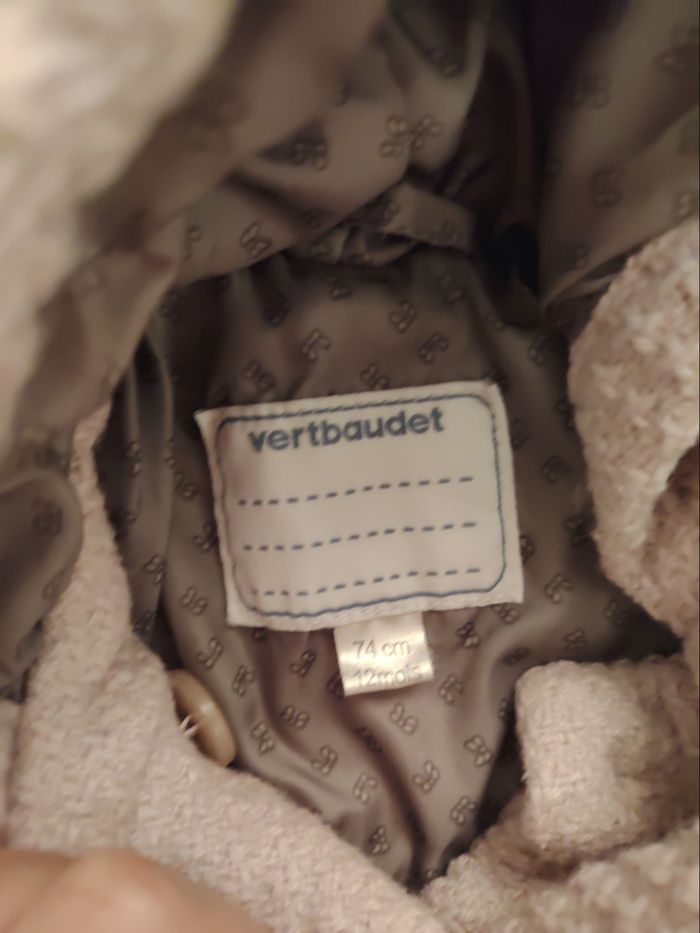 Manteau rose 6mois Verbaudet - photo numéro 2