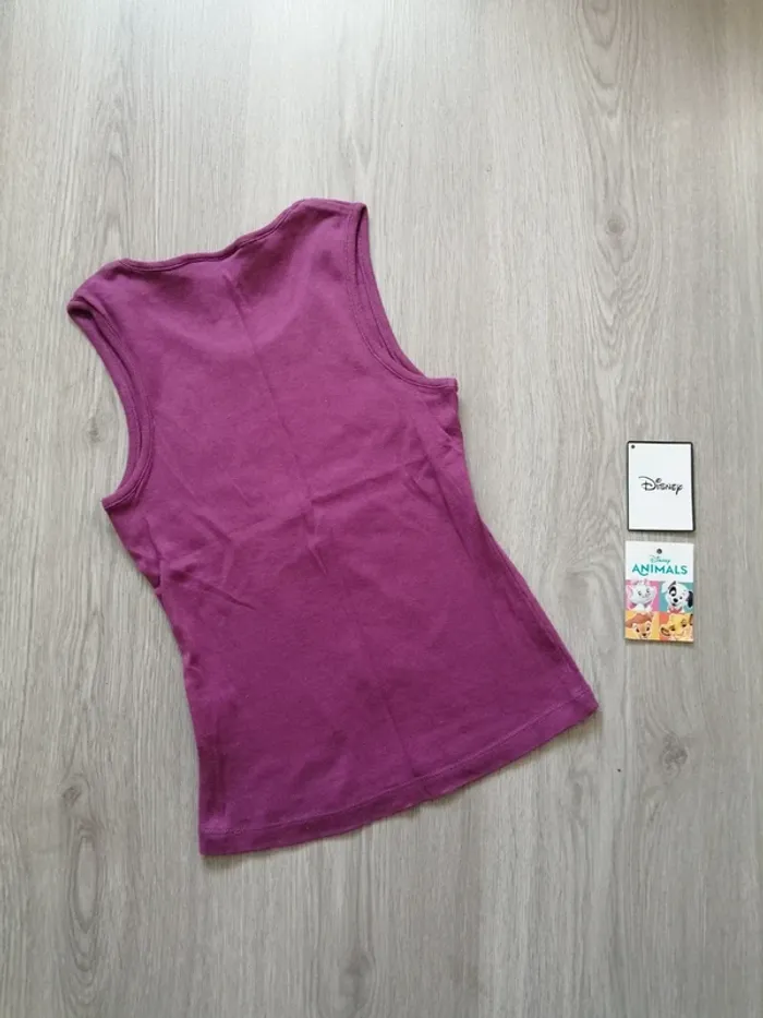 Débardeur violet à message avec motifs / kiabi / (6ans) - photo numéro 2
