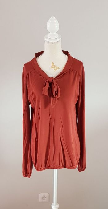 🐦 T-shirt manches longues à nouer - T42 - Camaïeu 🐦