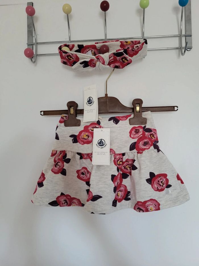 Ensemble jupe et ruban Petit Bateau 3 ans neuf