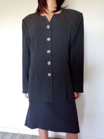 Tailleur vintage anthracite