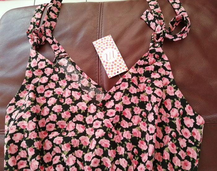 Robe Noire/Rose Taille 38/40 Neuve Avec Étiquette Moony Moo - photo numéro 5