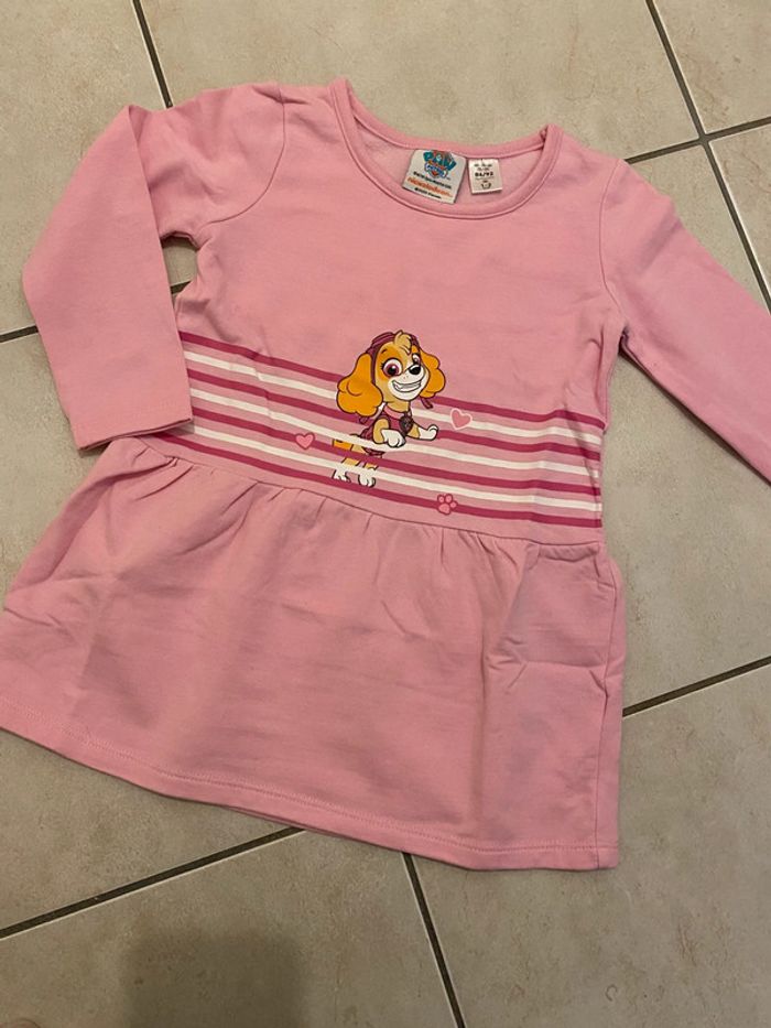 Robe Sweat Pat Patrouille rose - photo numéro 2