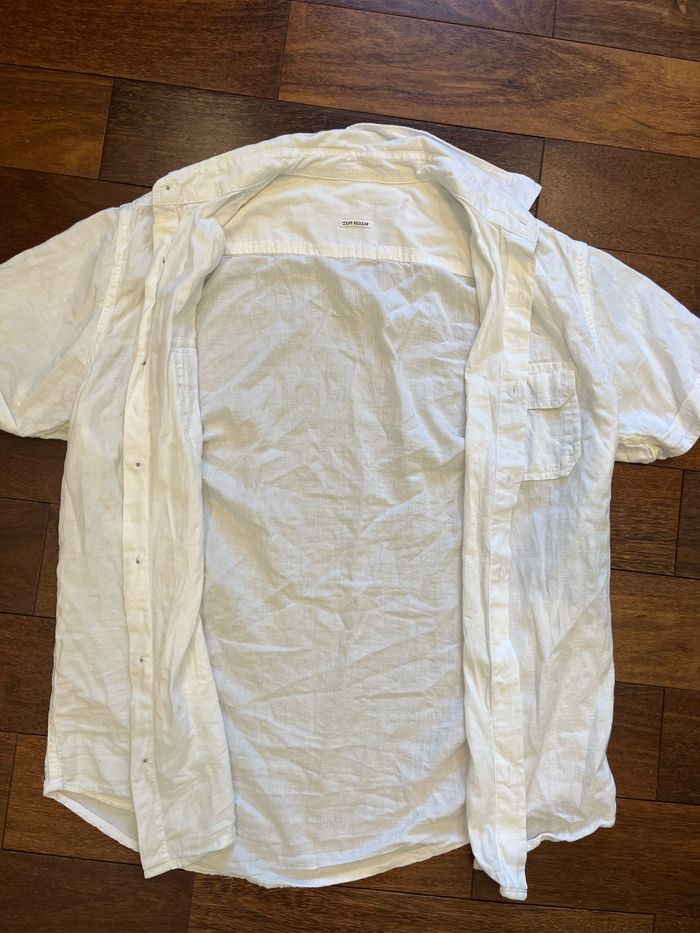 chemise manches courtes blanche armand thiery taille S - photo numéro 5