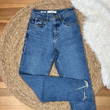 Jean bleu newmom straight Mango - taille 32 - très bon état